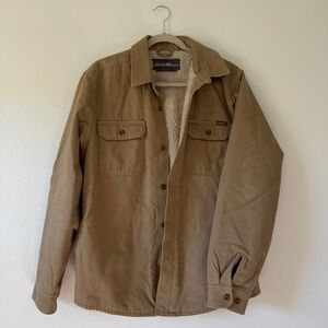 Eddie Bauer Tan Fleece Jacket